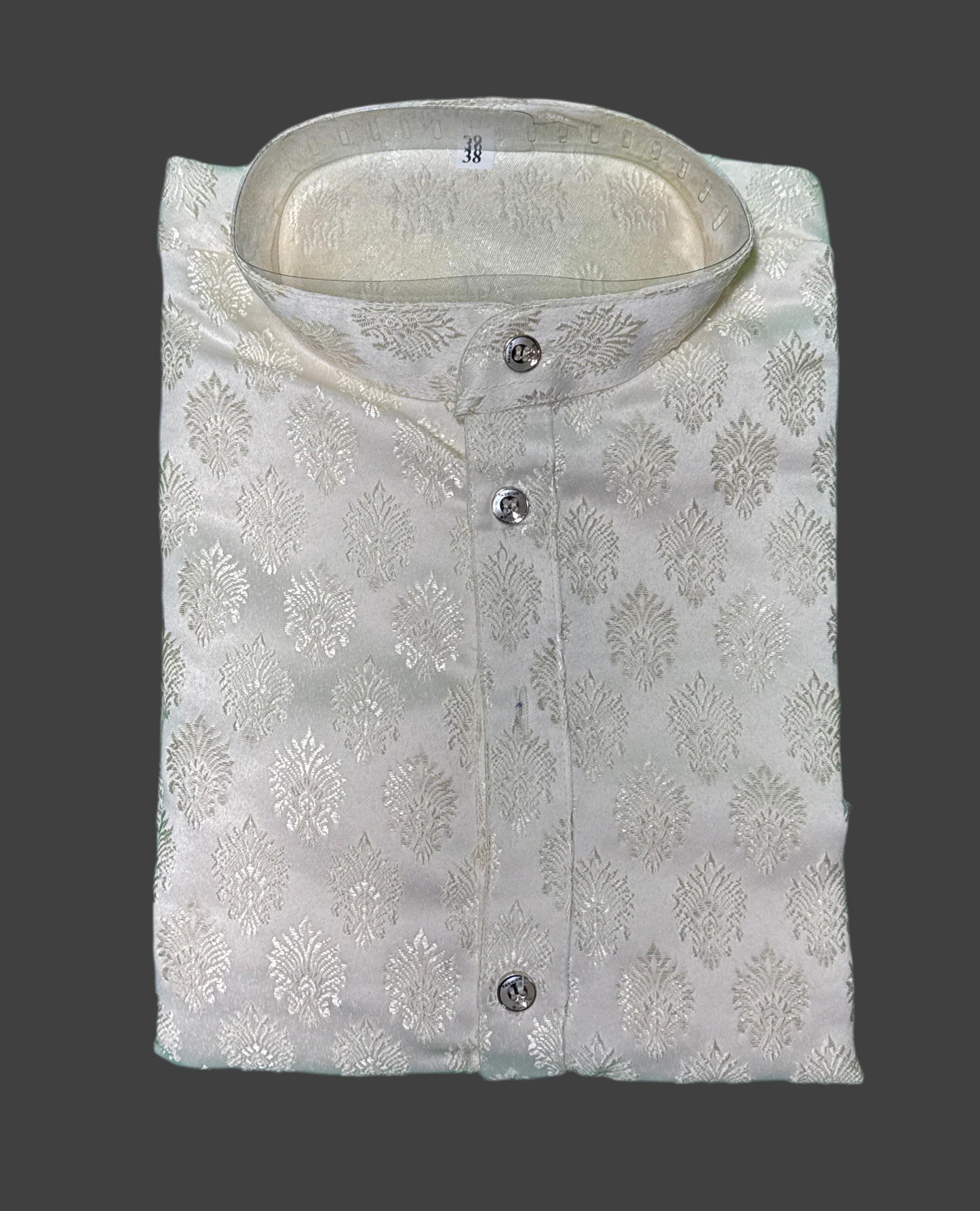 Jacquard Kurta Men’s White 1022