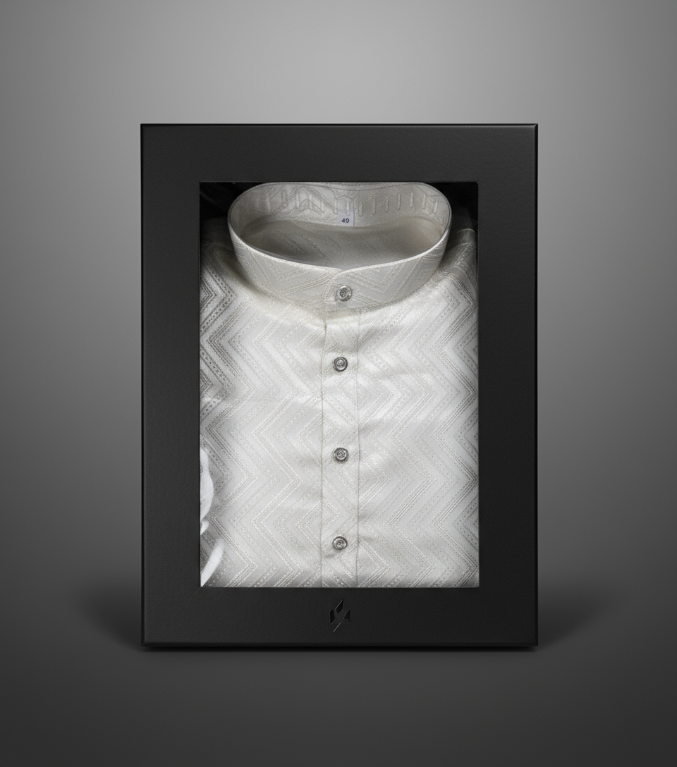 Jacquard Kurta Men’s White 1011