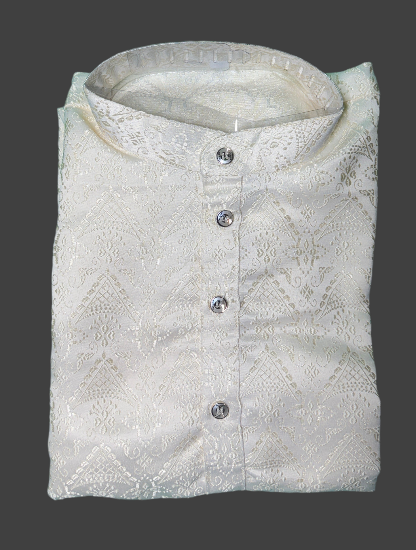 Jacquard Kurta Men’s White 1019