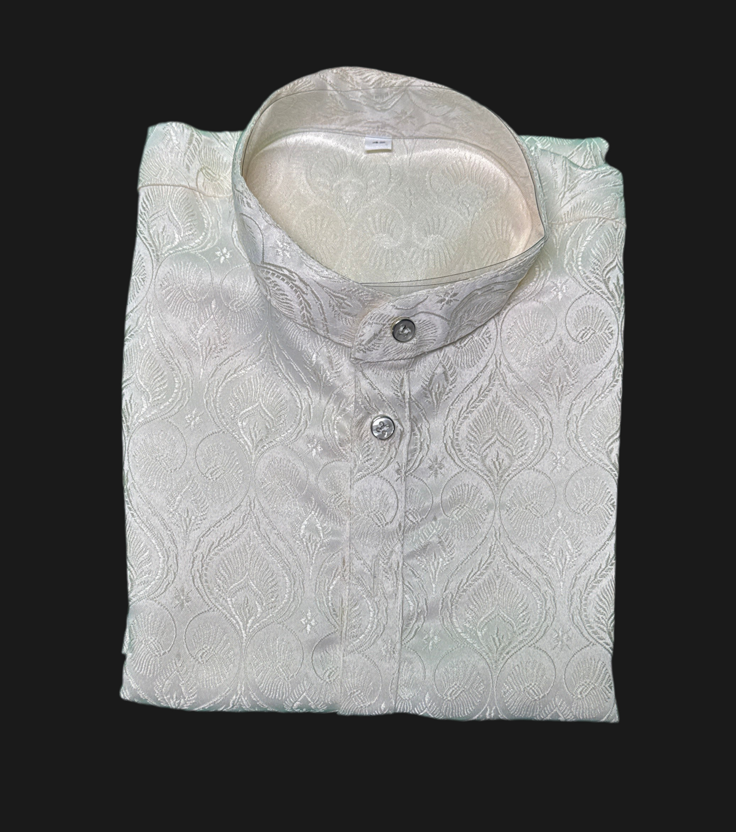 Jacquard Kurta Men’s White 1021